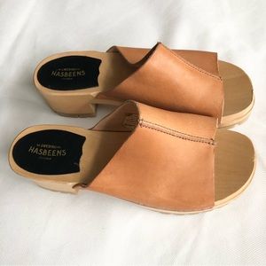 Swedish Hasbeens Ann Slip On Clog Size 37